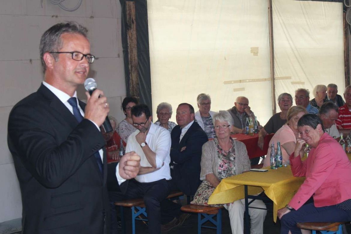 Richtfest einer Senioreneinrichtung beim ASB Saarland in Kirkel, Rede Ulrich Bauch